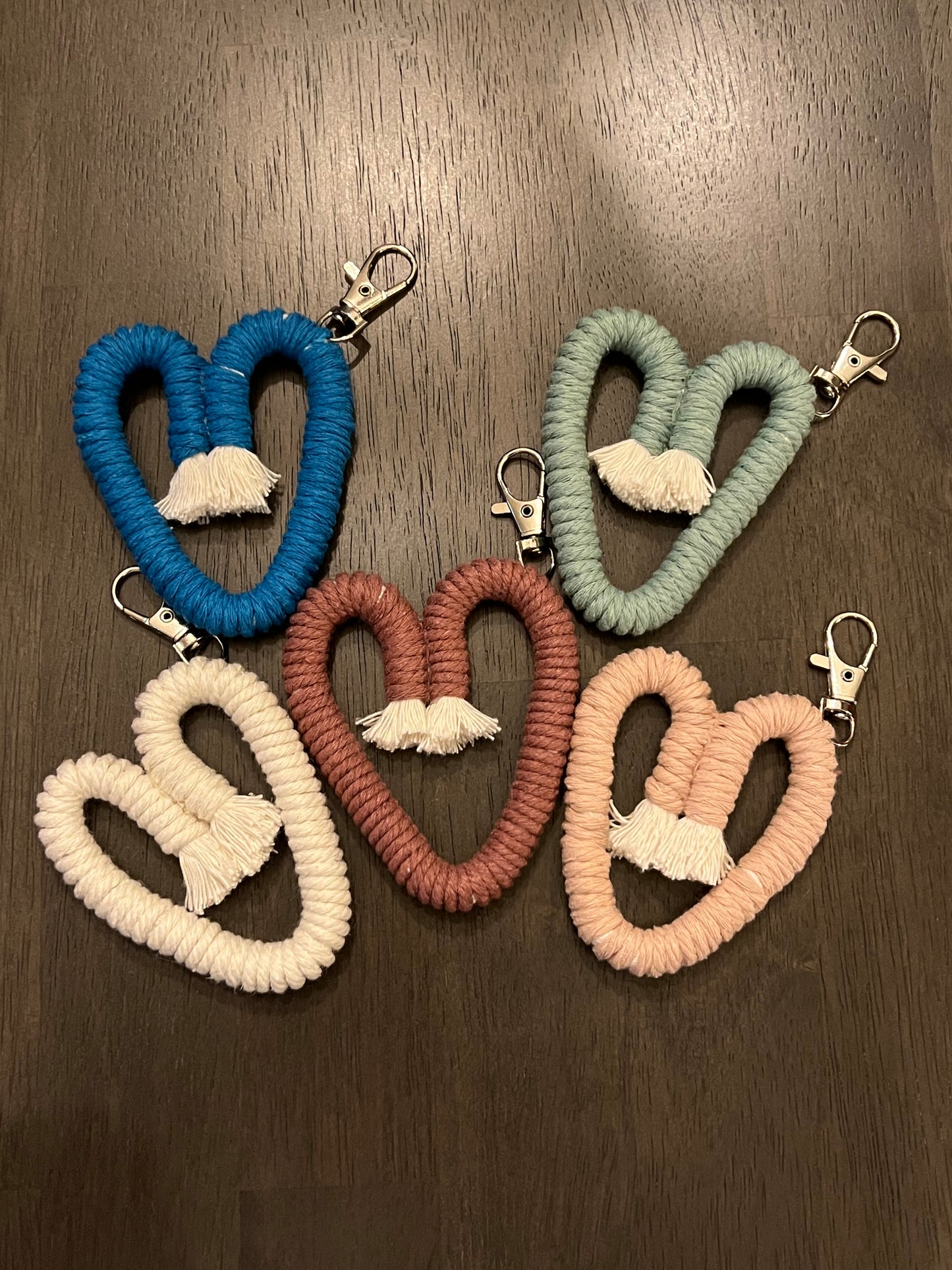 Boho Heart Keychain