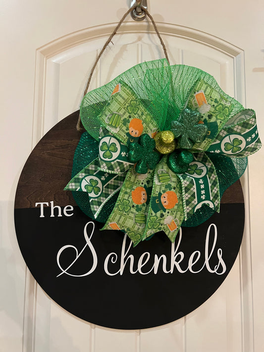 Magnetic Bow Door Sign + 4 bows