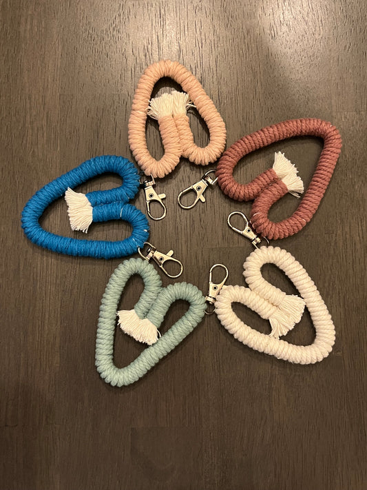 Boho Heart Keychain