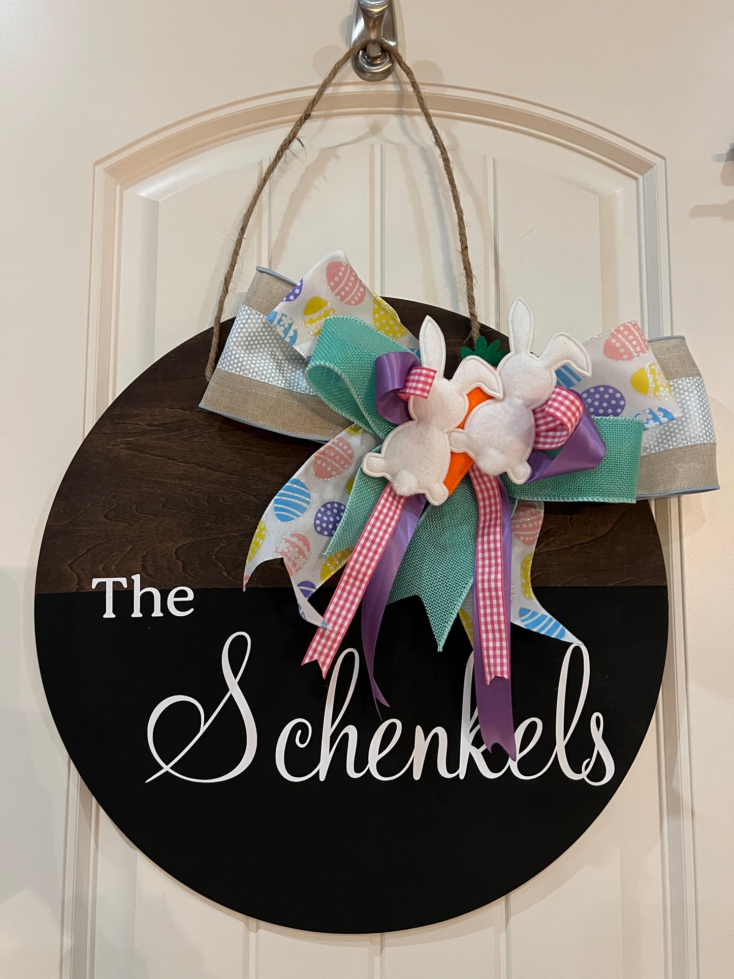 Custom Door Sign (bows not included)
