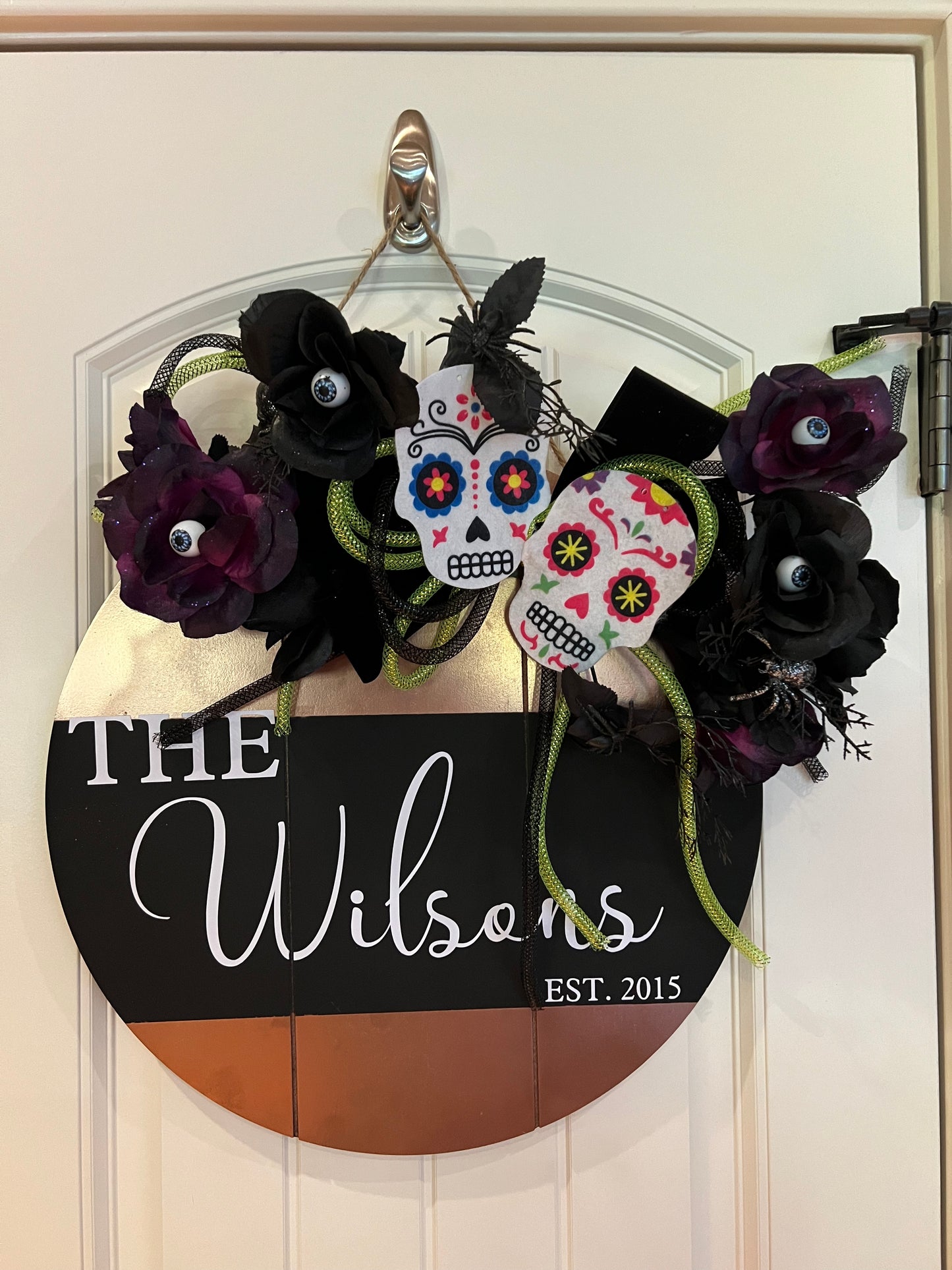 Custom Door Sign (bows not included)