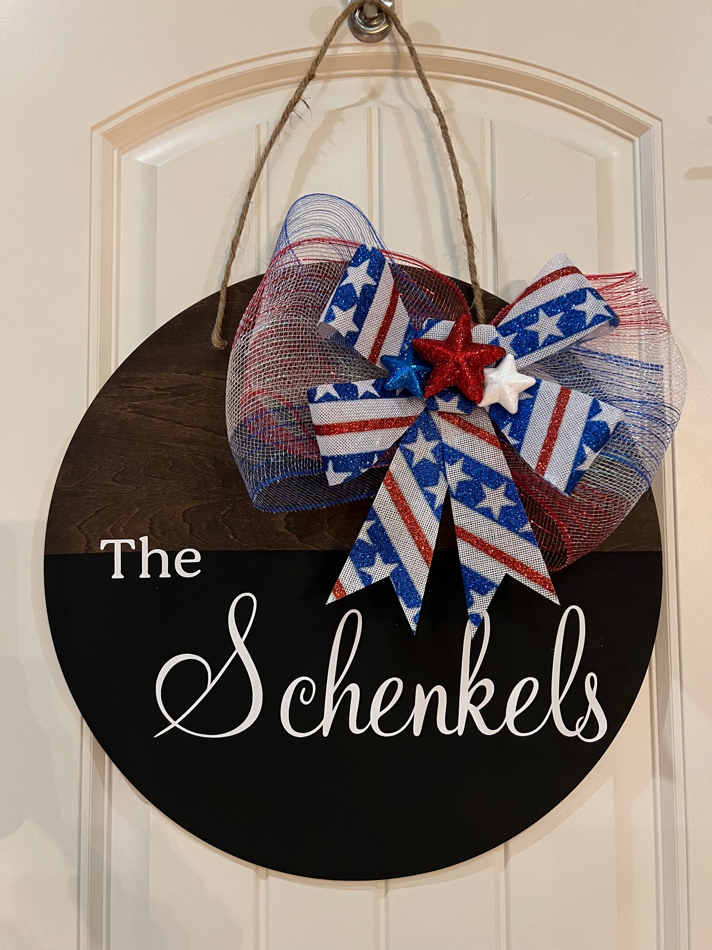 Magnetic Bow Door Sign + 3 bows