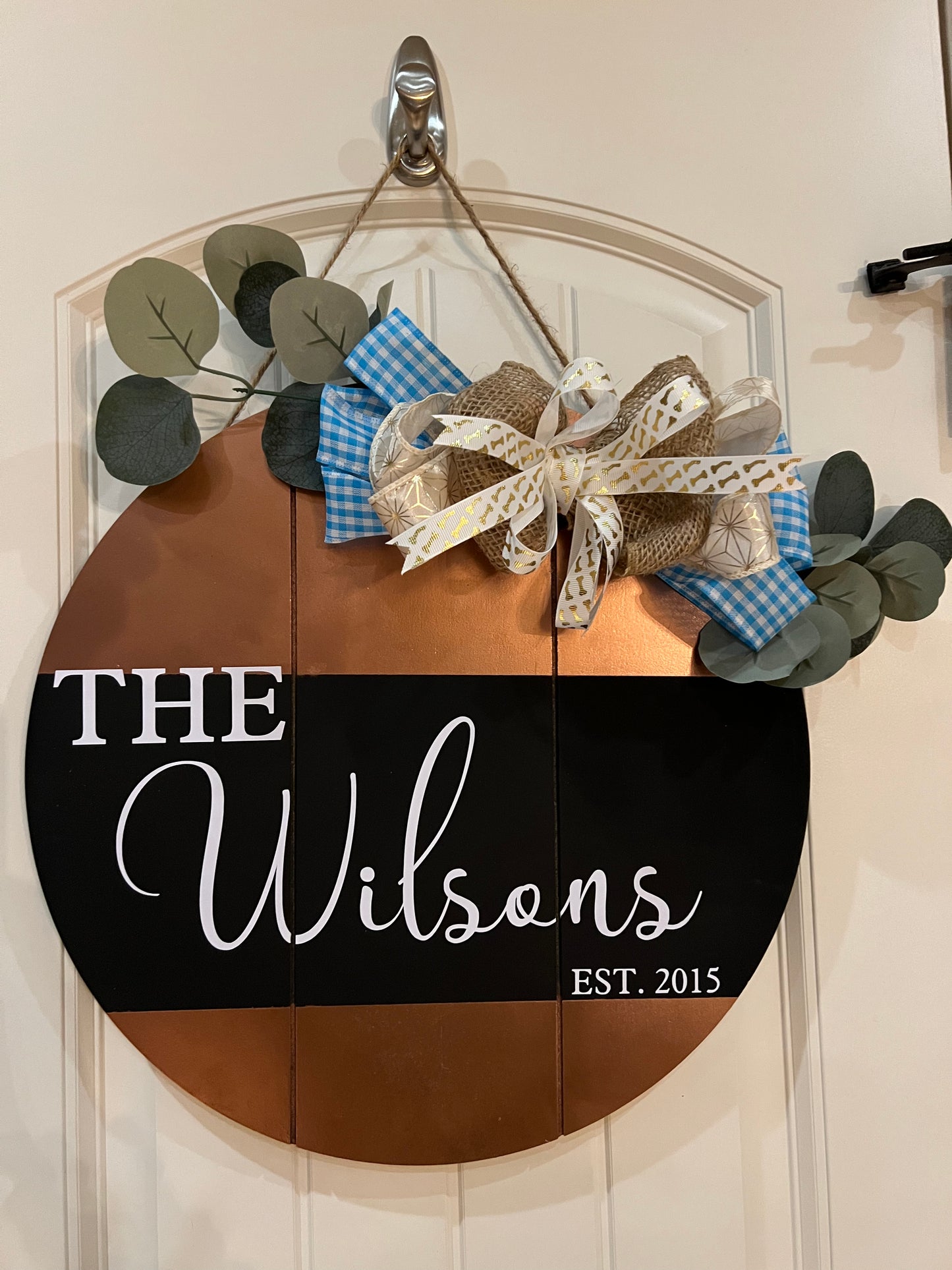 Magnetic Bow Door Sign + 3 bows
